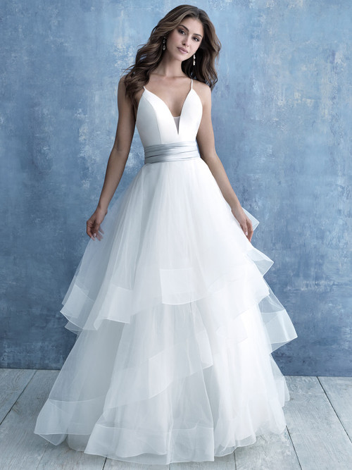 Ruffled Ball Gown wedding dress Allure Bridals