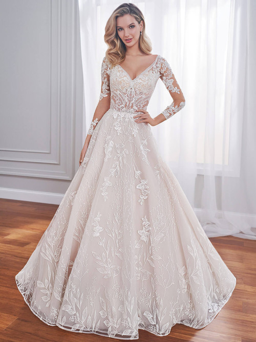 Andrea and Leo A1103W Noella Detached Sleeve Corset Top Wedding Dress