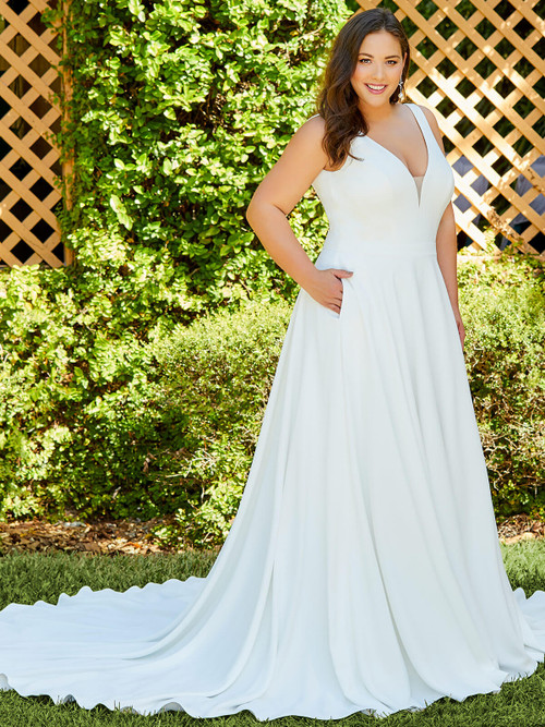 A-line Plus Size Wedding Gown Christina Wu 29391