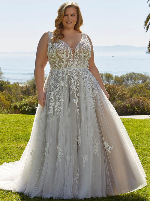 Crystal Beaded Julietta by Morilee Plus Size Bridal Dress Lynette 3392