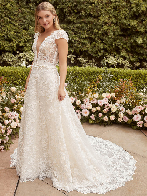 A-Line Lace Casablanca Bridal Dress 2463 Georgia