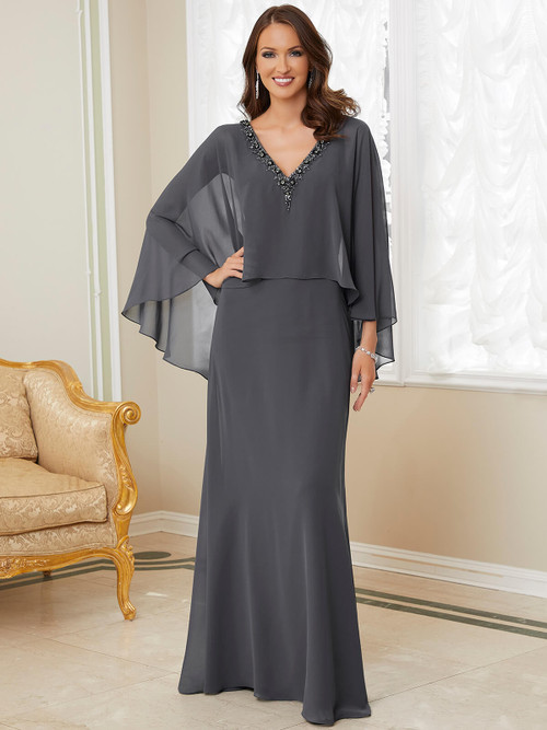 V-Neck A-Line Morilee Mother Of The Bride 72731