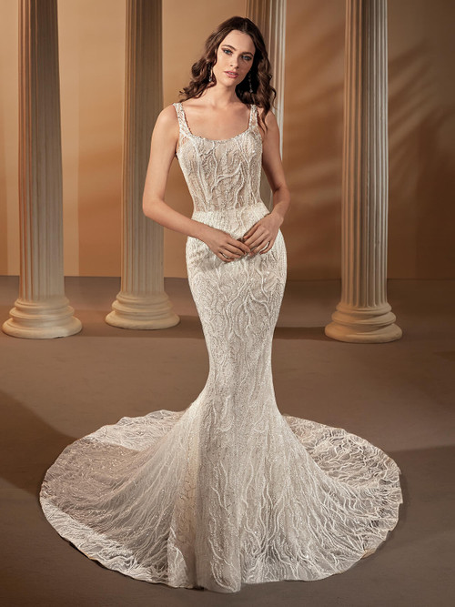 Fit And Flare Demetrios Wedding Gown 1134