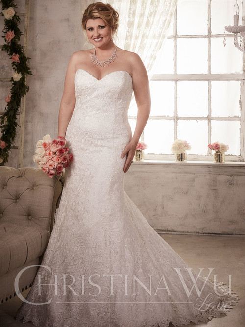 Christina Wu Love 29279 Sweetheart Lace Wedding Dress