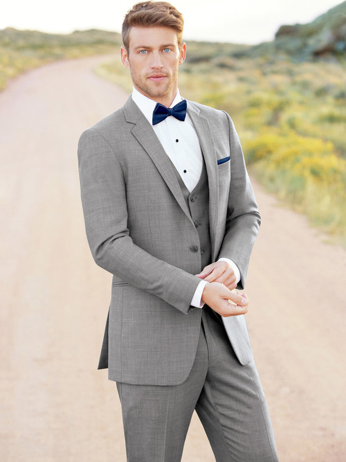 Allure Men Heather Grey Tuxedo | Dimitra Designs
