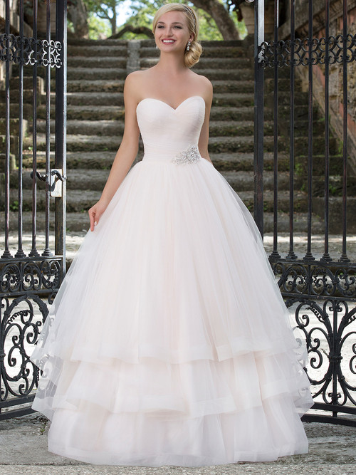 Sincerity 3890 Sweetheart Ruched Wedding Dress