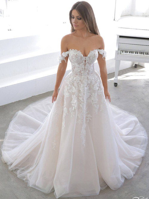A-Line Bridal Gown by Enzoani Blue Netta