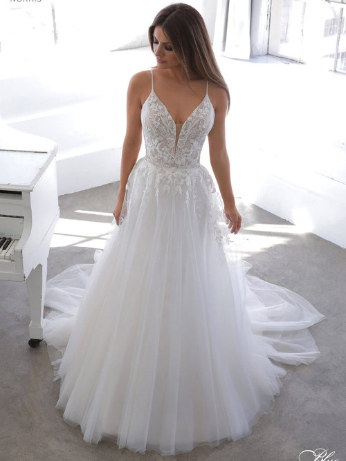 Plunging Bridal Gown by Enzoani Blue Norris