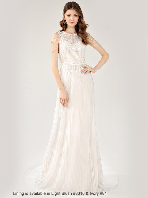 Shoulder Chain Bridal Gown by Chic Nostalgia Colbie 001500036