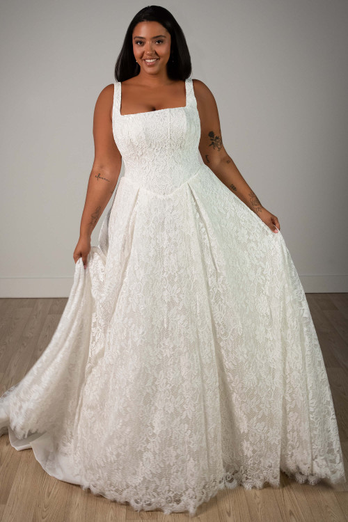 Stella York SY8344 Plus Size Wedding Gown