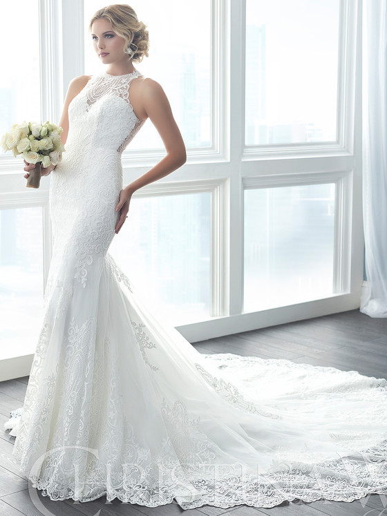 Christina Wu 15620 Illusion High Neckline Wedding Dress Christina Wu 15620 Illusion High Neckline Wedding Dress