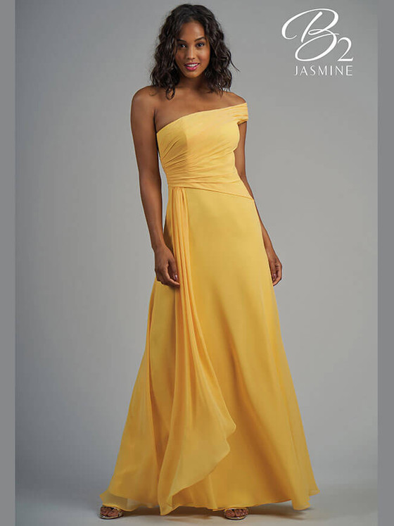 One Shoulder bridesmaid dress Jasmine B213006
