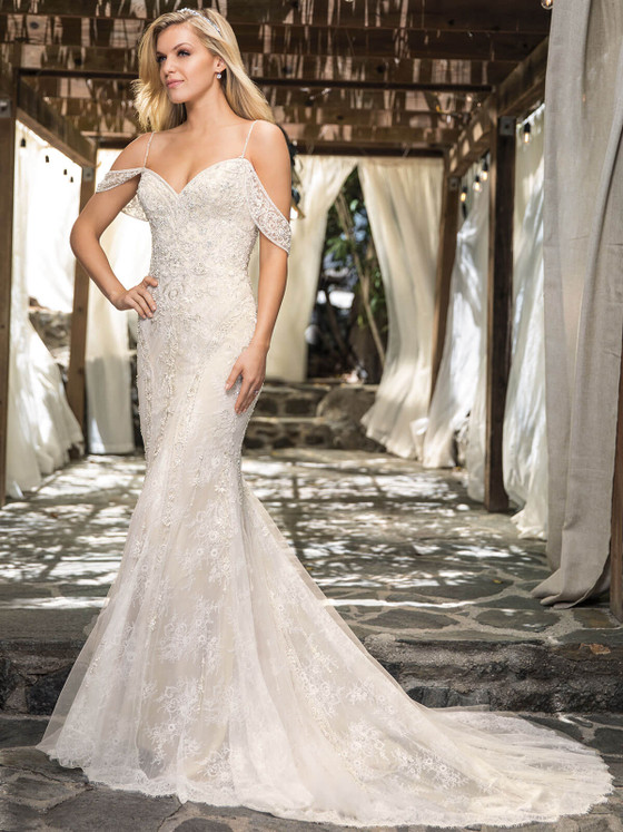 Cold Shoulder Casablanca Bridal Gown Audree 2367 Cold Shoulder Casablanca Bridal Gown Audree 2367