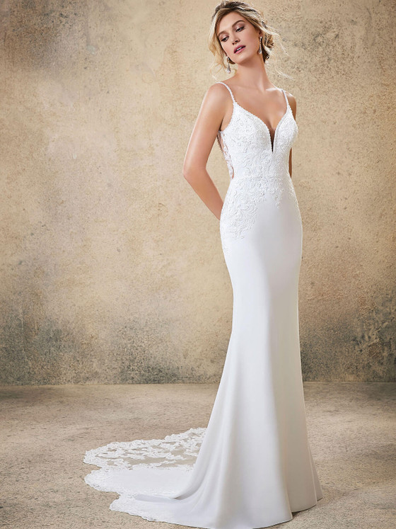 Open Back Morilee Blu Bridal Gown Rasia 5773 Open Back Morilee Blu Bridal Gown Rasia 5773
