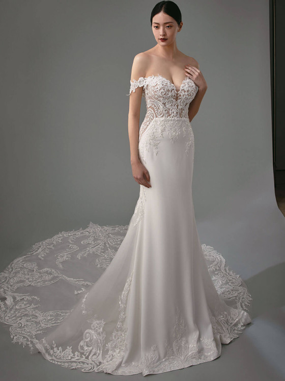 Off The Shoulder Enzoani Bridal Gown Martha Off The Shoulder Enzoani Bridal Gown Martha