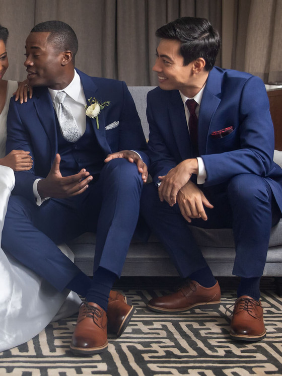 Blue Ultra Slim Suit by Michael Kors | Dimitra Designs Tuxedos