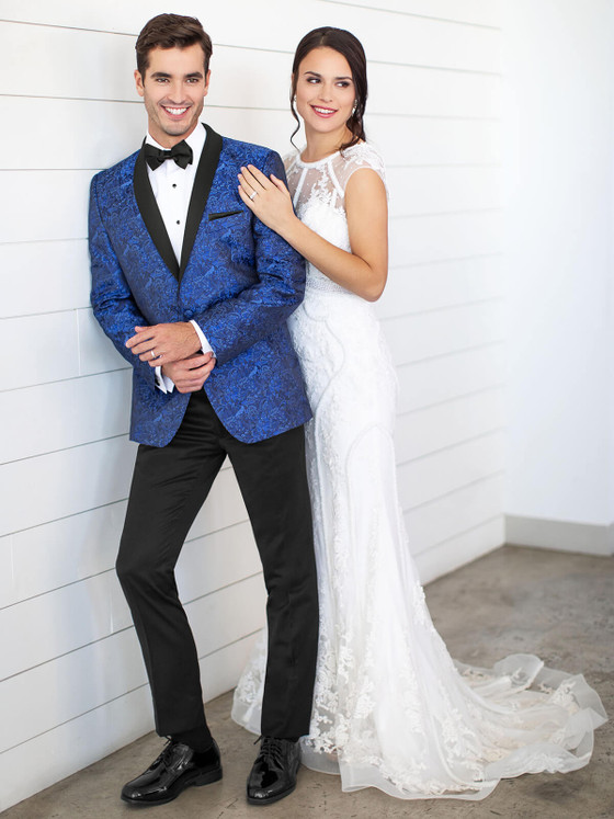 cobalt blue paisley wedding tuxedo cobalt blue paisley wedding tuxedo