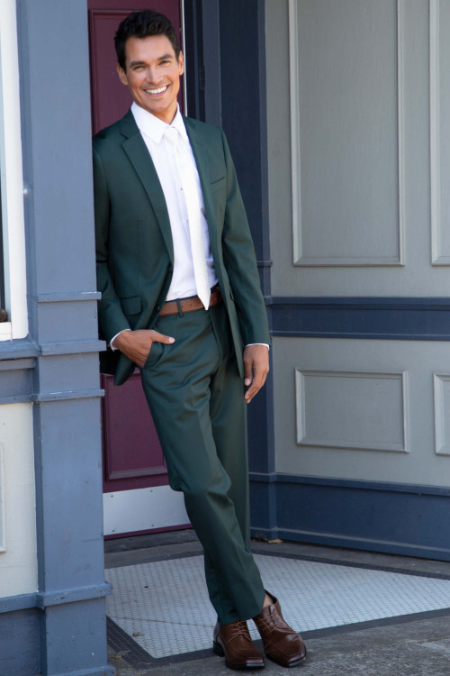Hunter Green Luka Slim Fit Tuxedo 8544C Hunter Green Luka Slim Fit Tuxedo 8544C