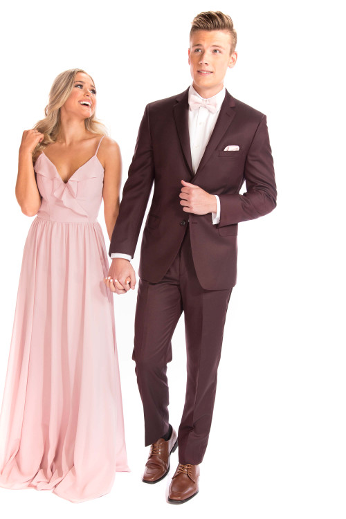 Burgundy slim fit suit Burgundy slim fit suit