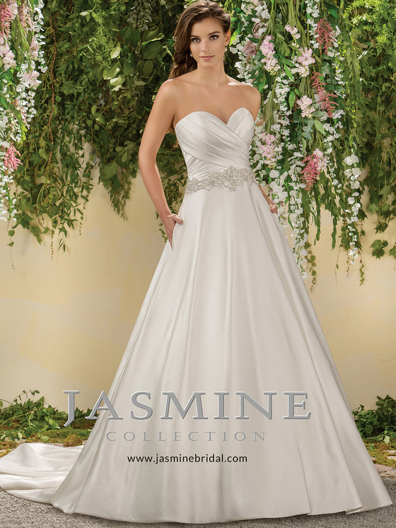 Jasmine F181008 Sweetheart Pleated Wedding Dress Jasmine F181008 Sweetheart Pleated Wedding Dress