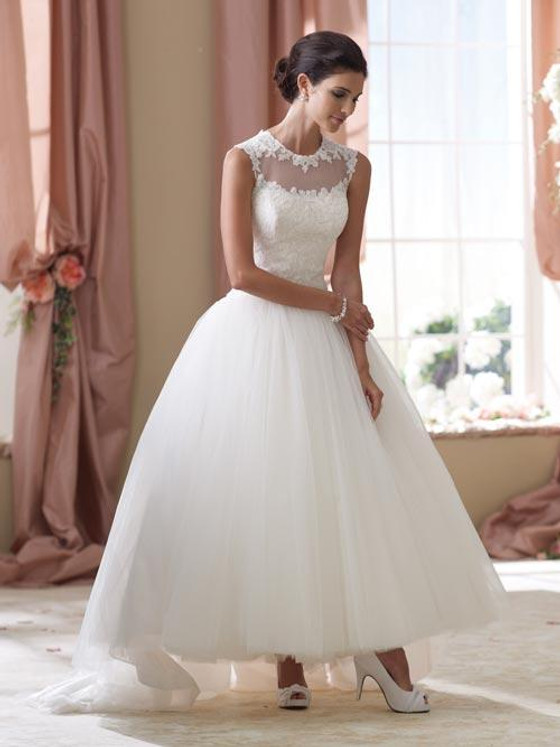 tea length wedding dress david tutera Elsie tea length wedding dress david tutera Elsie