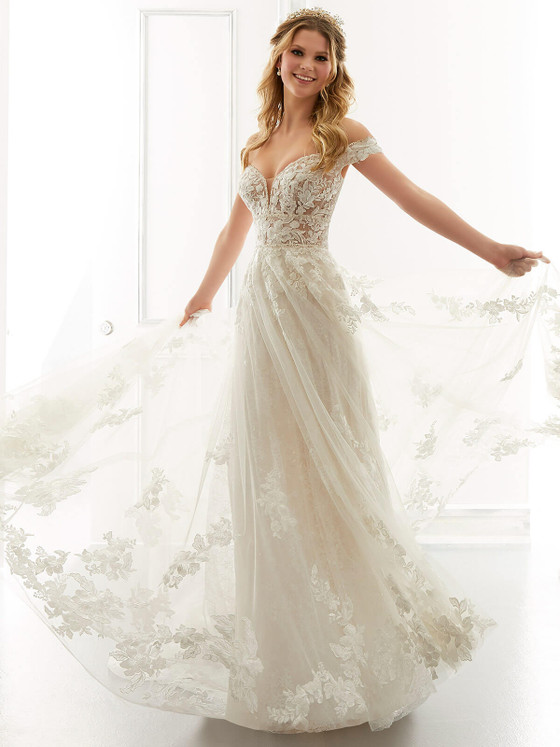 Off The Shoulder Morilee Bridal Gown Addison 2175 Off The Shoulder Morilee Bridal Gown Addison 2175