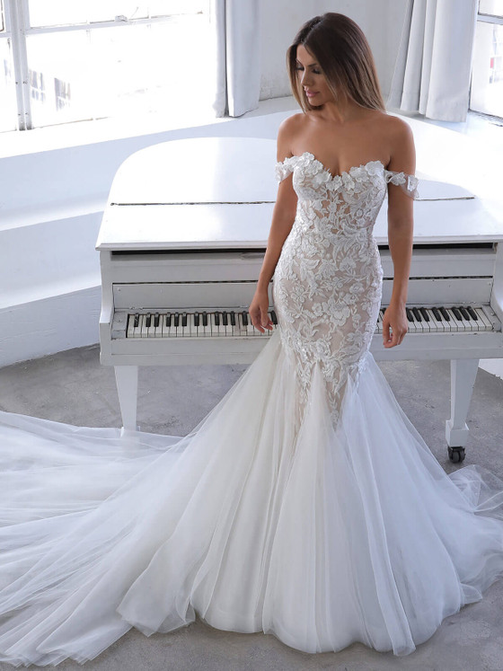 Mermaid Bridal Gown by Enzoani Blue Narine Mermaid Bridal Gown by Enzoani Blue Narine
