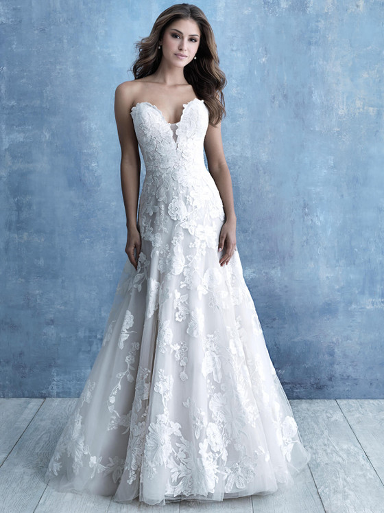 Strapless A-line wedding dress Allure Bridals 9708 Strapless A-line wedding dress Allure Bridals 9708