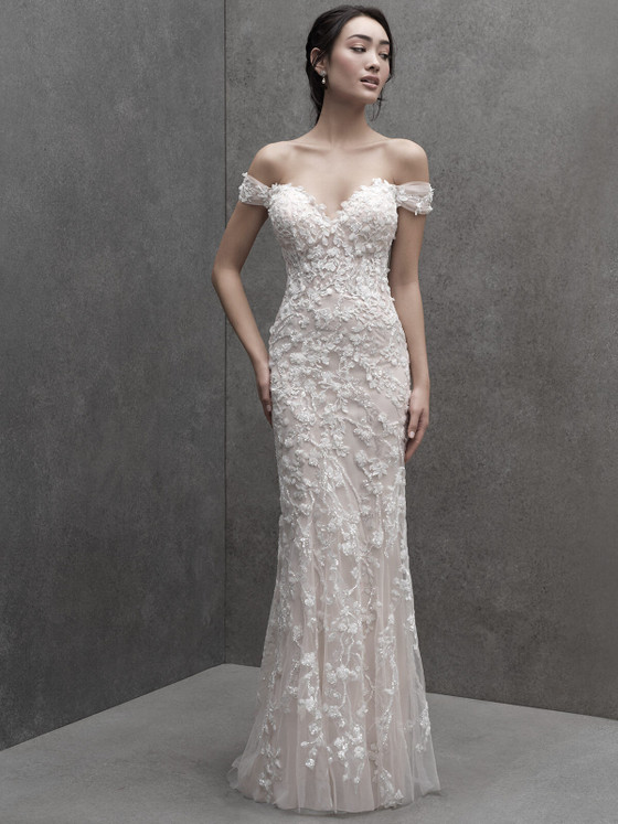 Sequined Lace Bridal Gown by Madison James MJ650 Sequined Lace Bridal Gown by Madison James MJ650