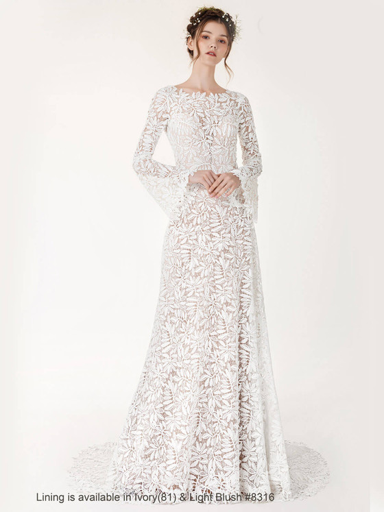 Floral Bridal Gown by Chic Nostalgia Azale 001500019 Floral Bridal Gown by Chic Nostalgia Azale 001500019