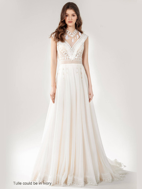 A-Line Bridal Gown by Chic Nostalgia Harmony 001500038 A-Line Bridal Gown by Chic Nostalgia Harmony 001500038