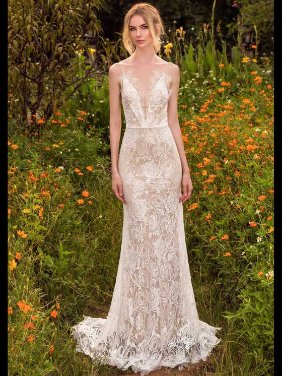 Rose Patterned Bridal Gown by Chic Nostalgia Rose 101500165 Rose Patterned Bridal Gown by Chic Nostalgia Rose 101500165