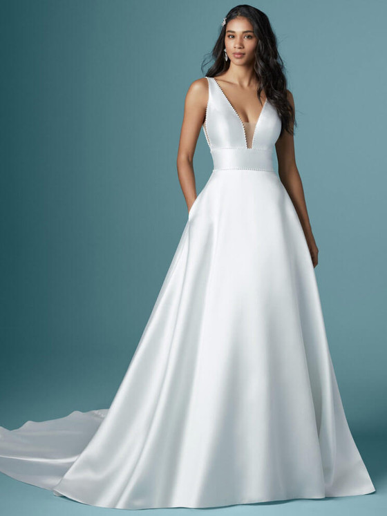 Plunging Bridal Gown by Maggie Sottero Raven Plunging Bridal Gown by Maggie Sottero Raven