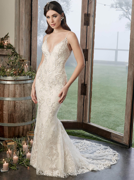 V-neck Wedding Gown Casablanca Brooklyn 2424 V-neck Wedding Gown Casablanca Brooklyn 2424