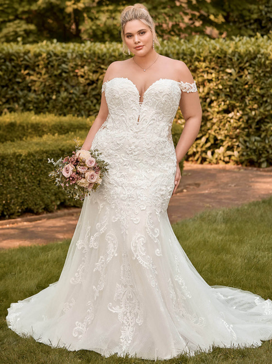 Fit And Flare Plus Size Wedding Gown Sophia Tolli Leilani Y22048 Fit And Flare Plus Size Wedding Gown Sophia Tolli Leilani Y22048