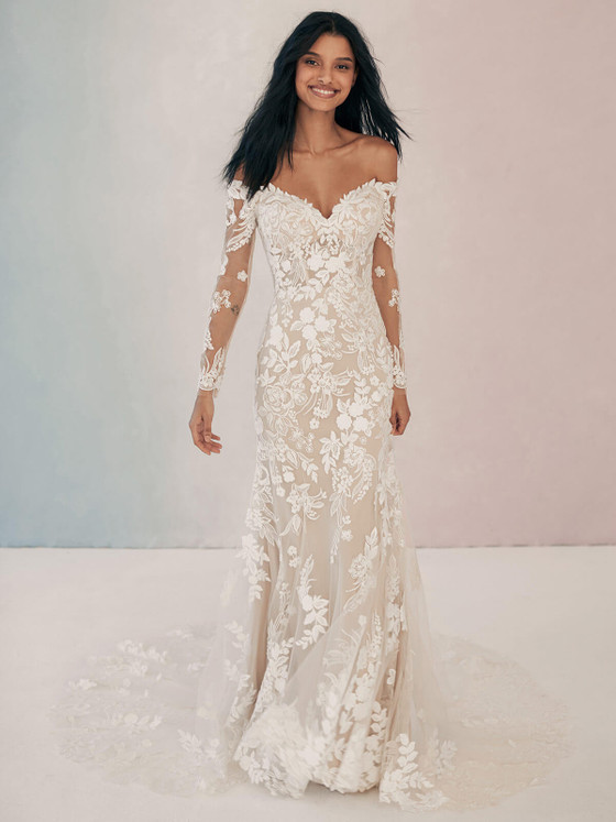 Off The Shoulder Wedding Gown Madison James Maddie MJ759 Off The Shoulder Wedding Gown Madison James Maddie MJ759