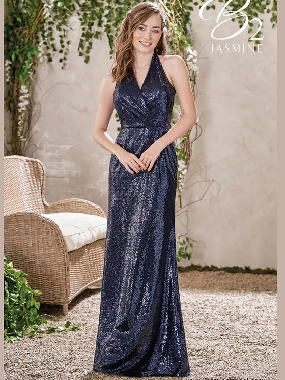midnight blue sequin bridesmaid dress jasmine b193016 midnight blue sequin bridesmaid dress jasmine b193016