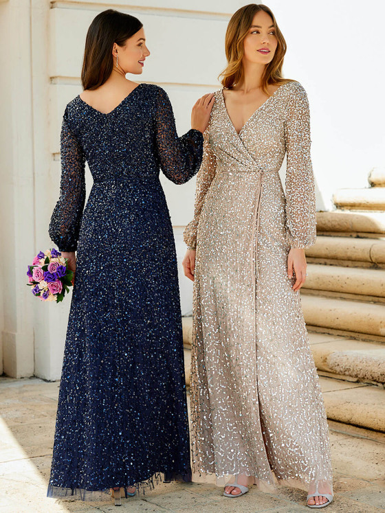 long sleeves adrianna papell bridesmaid dress 40332 long sleeves adrianna papell bridesmaid dress 40332