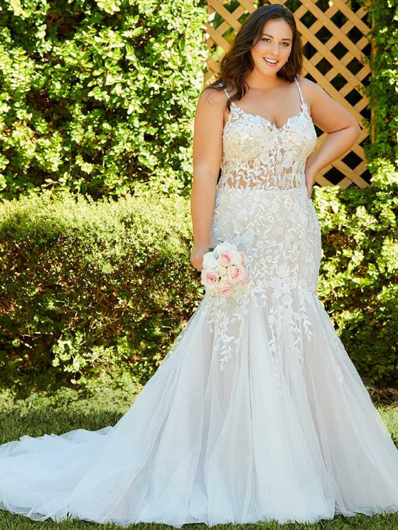 Mermaid Plus Size Wedding Gown Christina Wu 29382 Mermaid Plus Size Wedding Gown Christina Wu 29382