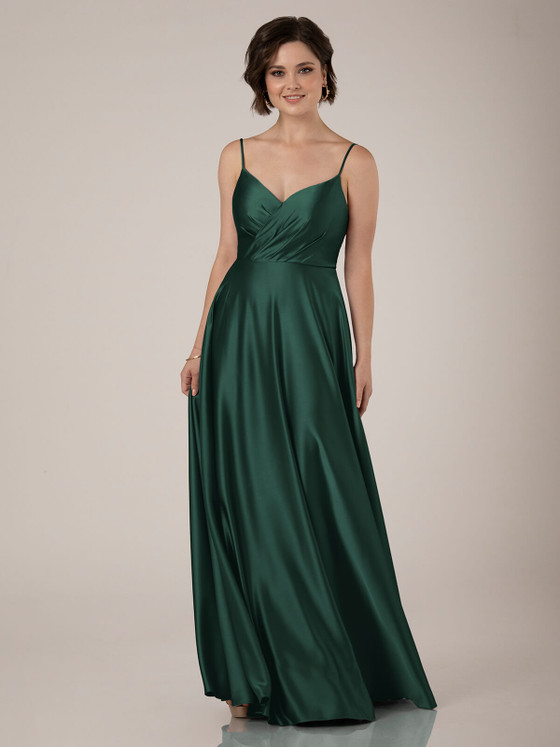 bellini color bridesmaid dresses Adrianna Papell Cap Sleeve Beaded Collar Ballgown