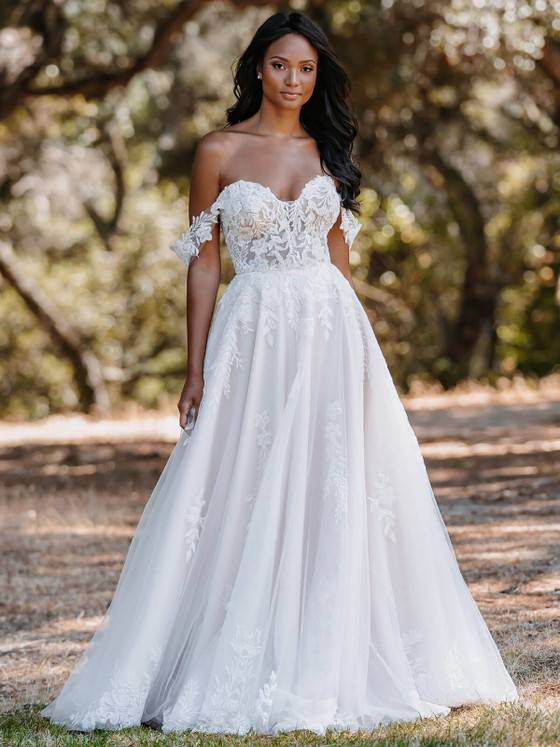 A-line Allure Bridals Wedding Dress 9902 A-line Allure Bridals Wedding Dress 9902