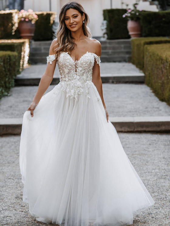 Off The Shoulder Allure Bridals Wedding Dress 9914 Off The Shoulder Allure Bridals Wedding Dress 9914