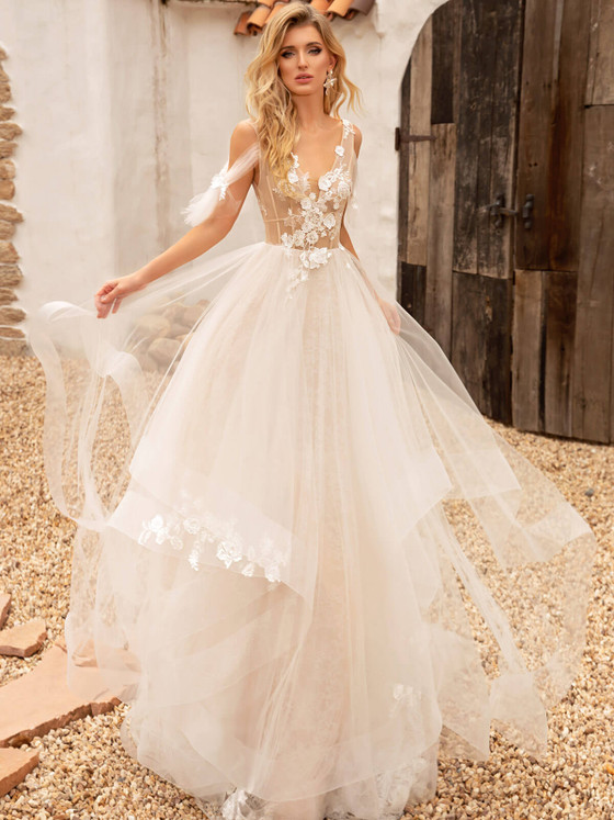 A-line Chic Nostalgia Wedding Dress Windy A-line Chic Nostalgia Wedding Dress Windy