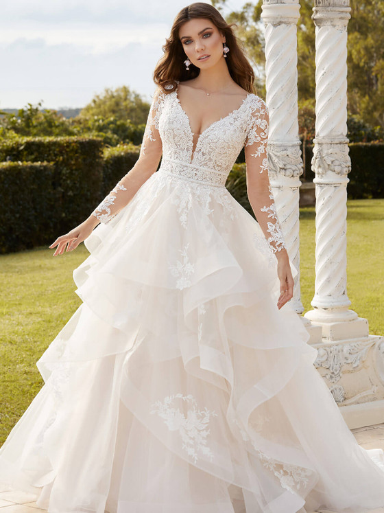 Tiered Ball Gown Sophia Tolli Bridal Gown Sienna Y12233 Tiered Ball Gown Sophia Tolli Bridal Gown Sienna Y12233