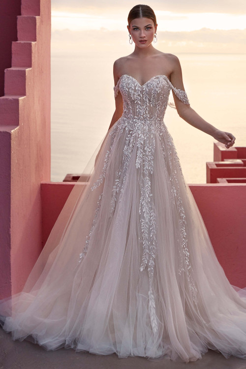 Off The Shoulder Madison James Wedding Gown Karen MJ854 Off The Shoulder Madison James Wedding Gown Karen MJ854
