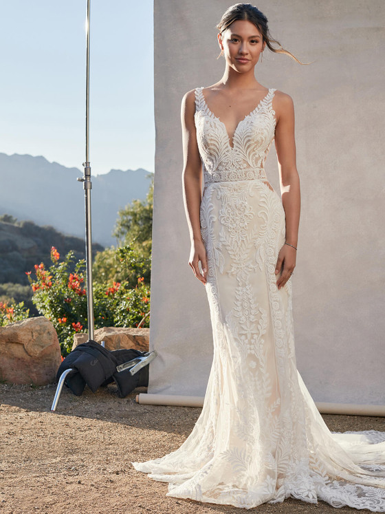 Sheath Madison James Wedding Gown Kenzie MJ860 Sheath Madison James Wedding Gown Kenzie MJ860