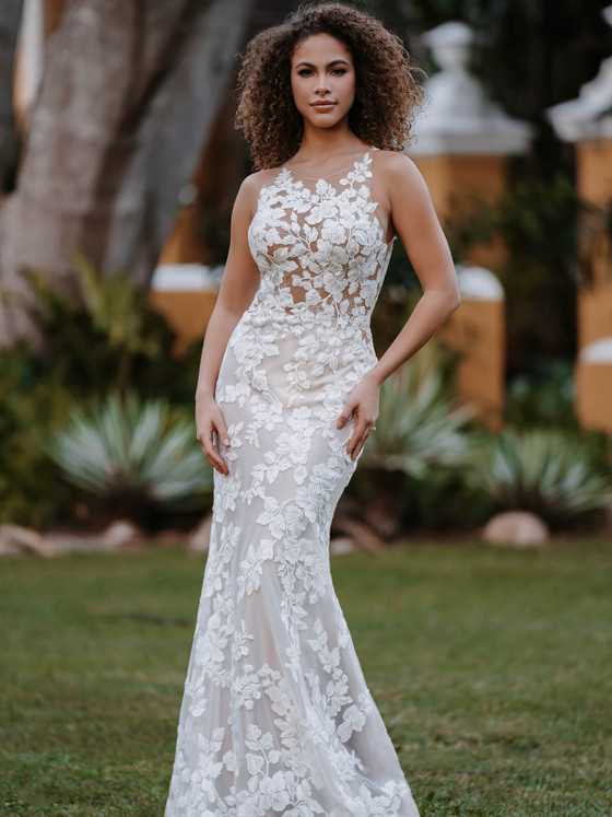 Sheath Allure Bridals Wedding Dress 9955 Sheath Allure Bridals Wedding Dress 9955