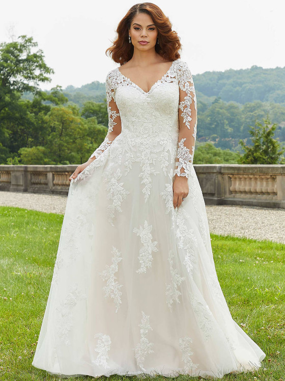 A-line Plus Size Julietta Wedding Gown Emilia 3346 A-line Plus Size Julietta Wedding Gown Emilia 3346