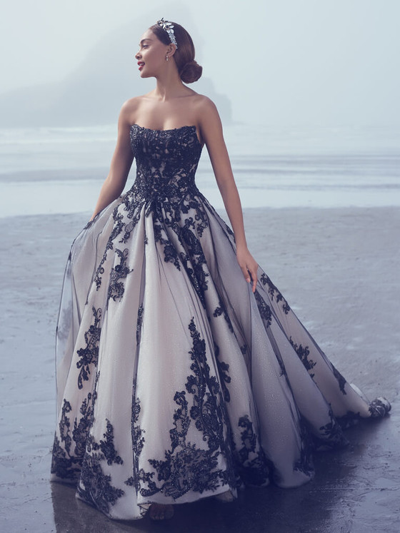 Sequined Lace Sottero and Midgley Bridal Ball Gown Norvinia Sequined Lace Sottero and Midgley Bridal Ball Gown Norvinia