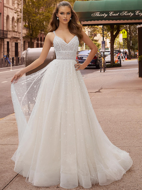 A-line Tulle Morilee Bridal Dress Jacqueline 2501 A-line Tulle Morilee Bridal Dress Jacqueline 2501